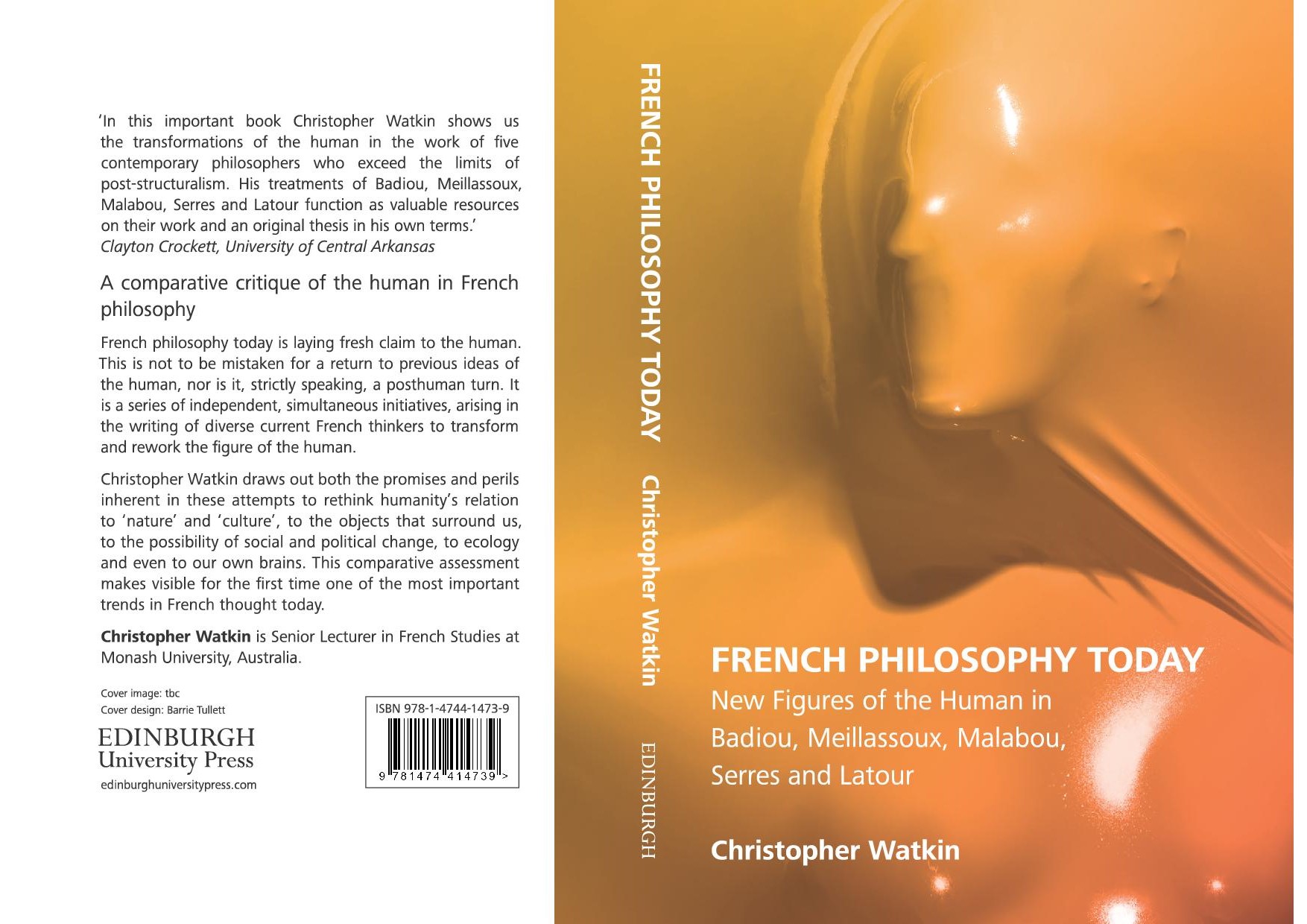 French Philosophy Today, First Cover Proof1